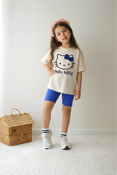 Belya Kids Wear Σετ δύο τεμαχίων - Πολύχρωμο - Σύντομο