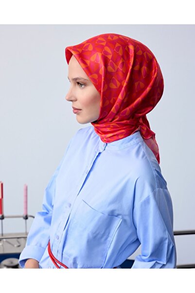 Belli Twill Μετάξι Κασκόλ 4322-31 Κόκκινο