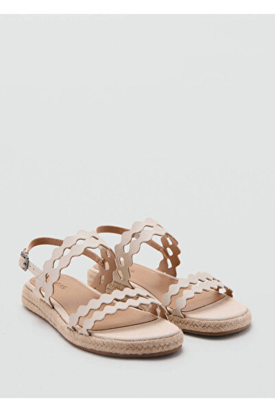 MANGO Kids Bağ detaylı espadril sandalet