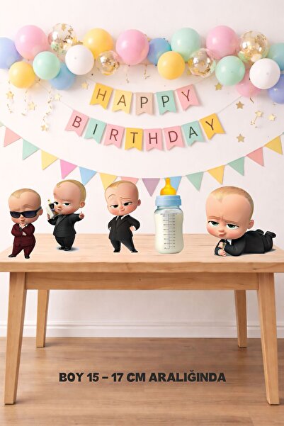 Sinek Kupası Tasarım Σετ Πάνελ με Πόδια Boss Baby (Επιτραπέζιο) ** Χοντρό Χαρτί