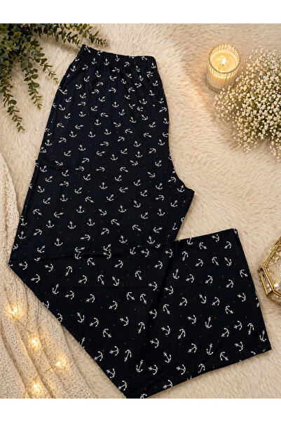 Lady Queen Πιτζάμα από μπαμπού λύκρα και βισκόζη, με ελαστική μέση, μεγάλο μέ...