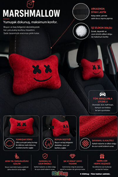 Oxlade Κεντητό κάθισμα Premium 2 τεμαχίων για αυτοκίνητο, γραφείο και καρέκλα...