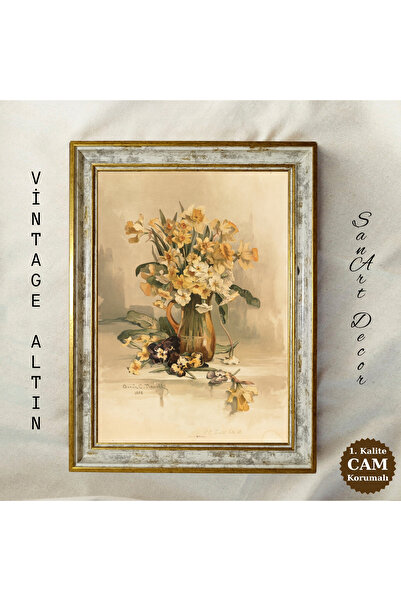 Sanart Vintage ζωγραφική με κορνίζα, ζωγραφική με λάδι, ζωγραφική με κορνίζα,...