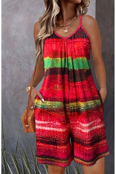 Butik بذلة نسائية قصيرة من قماش السوبر جيرسيه بحزام من الخيط وياقة دائرية وجي...