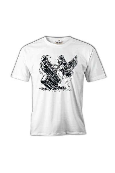 Lord T-Shirt تيشيرت هامر آند ذا كروز الأبيض للرجال