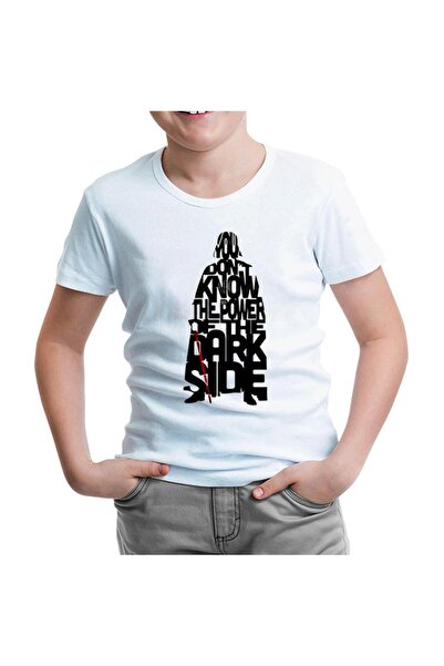 Lord T-Shirt تيشيرت ستار وورز - قوة الجانب المظلم للأطفال باللون الأبيض