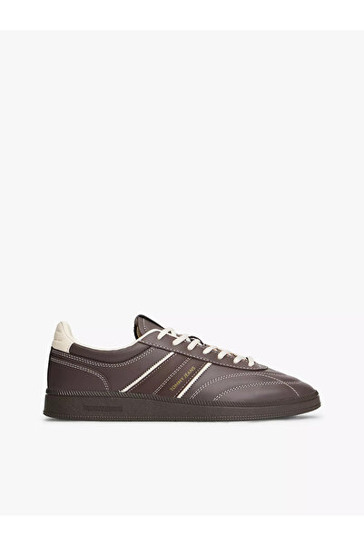 Tommy Hilfiger Erkek Dikiş Detaylı Düşük Bilekli Rahat Taban Deri Kahverengi ...