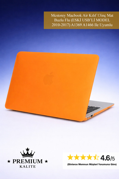 Mcstorey MacBook Air Kılıf 13 inç A1369 A1466 Uyumlu Mat Buzlu Şeffaf Koruyuc...