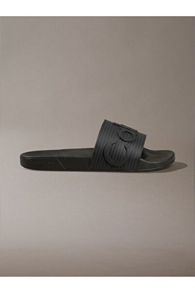 Calvin Klein Men's Brand Logo Stylish Appearance Single-Strap Thick-Soled Non...