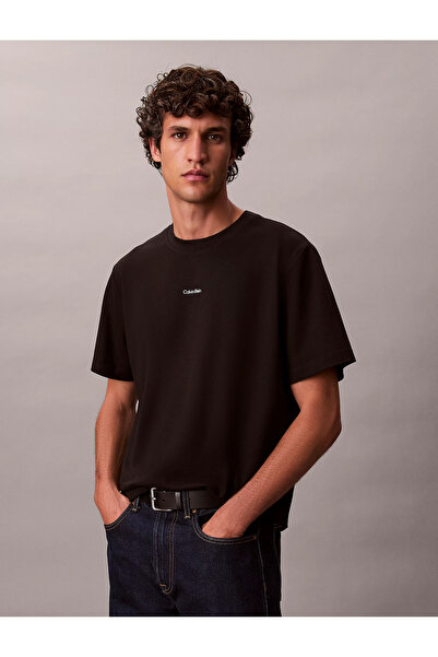 Calvin Klein ΑΝΔΡΙΚΟ ΜΠΛΟΥΖΑΚΙ ΜΕ ΜΑΥΡΟ ΛΟΓΟΤΥΠΟ