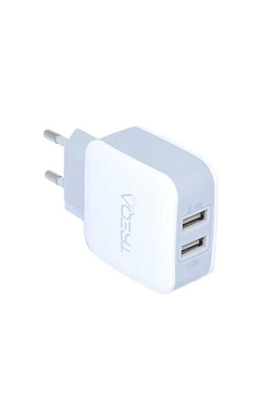 Bibilel Mains Charger - 2 x USB / 2.4A TREQA,