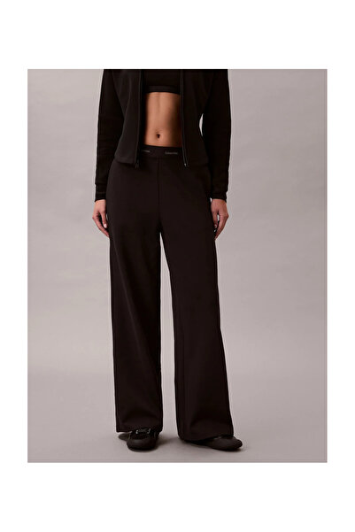 Calvin Klein PONTE LOGO WB TROUSER Kadın Siyah Kumaş Pantolon