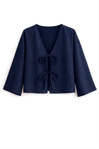 SevdeUgur Κοντό κιμονό με δέσιμο μπροστά – Υπερμεγέθη, Νέα Σεζόν, Άνετη Εφαρμ...