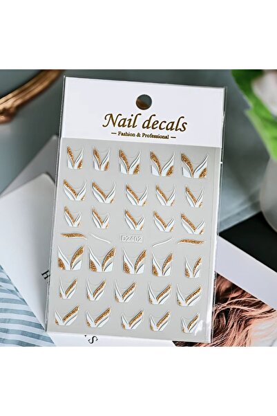 delis Marquise nail stickers, STICKER39, Gold