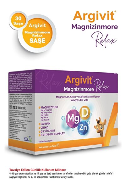 Argivit Magnizinmore Relax 30 Saşe