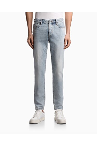 Emporio Armani Erkek Normal Bel Slim Fit Dar Paça Mavi2 Jeans