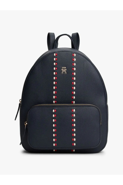 Tommy Hilfiger Kadın Simetrik Desenli Fermuarlı Ön Bölmeli Ayarlanabilir Askı...