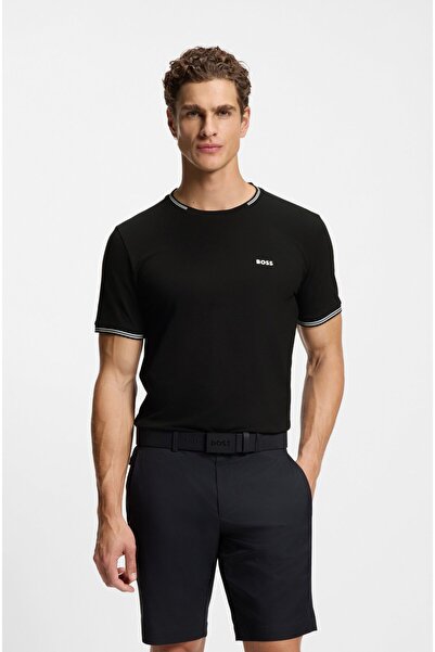 BOSS Streç Pamuklu Regular Fit Bisiklet Yaka T Shirt Erkek T SHİRT 50521245 001