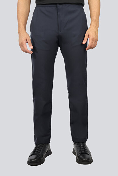 PAUL&SHARK Men's Regular Fit Regular Waist Straight Leg Navy Blue Trousers