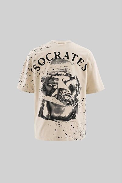 Machinist Men's Philosophers Oversize Soft Beige T-Shirt