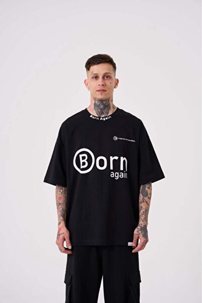 Machinist Tricou oversize imprimat pentru bărbați, Imagination Creates, negru