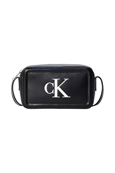 Calvin Klein Bold CK Camera Γυναικεία Μαύρη Τσάντα Χιαστί LV04F3220G-3L2