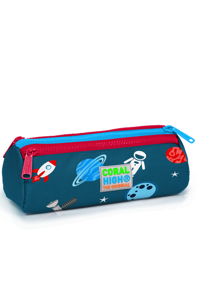 Coral High Παιδική τσάντα μολυβιού τριών διαμερισμάτων με σχέδια