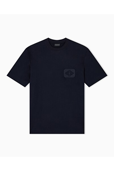 Emporio Armani Ανδρικό βαμβακερό μπλουζάκι με στρογγυλή λαιμόκοψη και κοντό μ...