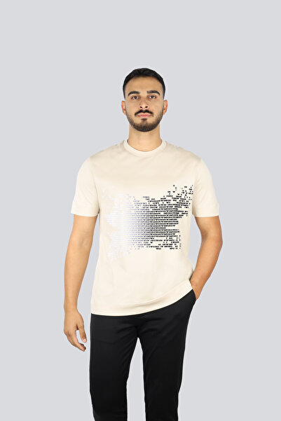 Emporio Armani Erkek Normal Kalıp Pamuklu Esnek Kumaş Logo Detaylı Kısa Kollu...
