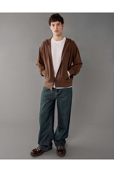AMERICAN EAGLE هودي AE Graphic بسحاب كامل