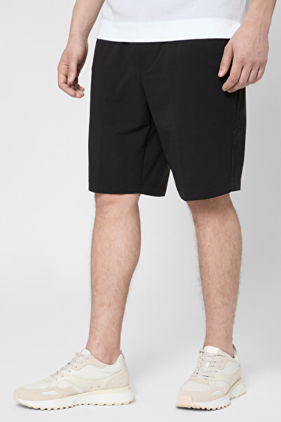 BOSS Erkek Slim Fit Düz Chino Bermuda Siyah Şort