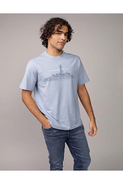 AMERICAN EAGLE Elevated Logo Graphic T-Shirt