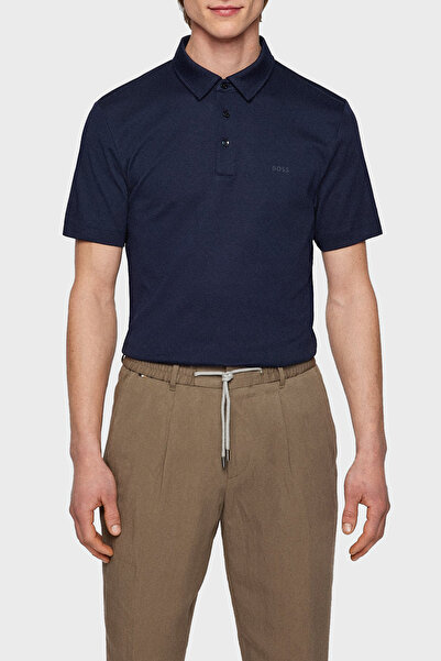BOSS Organik Pamuklu Sliim Fit Düğmeli Polo T Shirt Erkek Polo 50471335 404