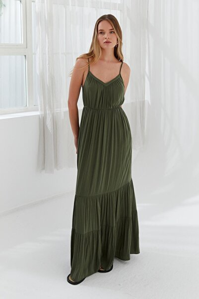 Naar Γυναικείο φόρεμα με τιράντες, μακρύ, με λαιμόκοψη V, ίσιο σχέδιο, άνετο,...