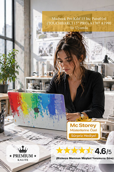 Mcstorey Macbook Pro Kılıf 15 Inç Paint01nl (TOUCHBARLI 15" PRO) A1707 A1990 ...