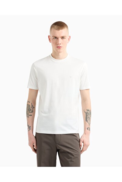 Emporio Armani Ανδρικό 100% βαμβακερό μπλουζάκι με κανονική εφαρμογή, στρογγυ...