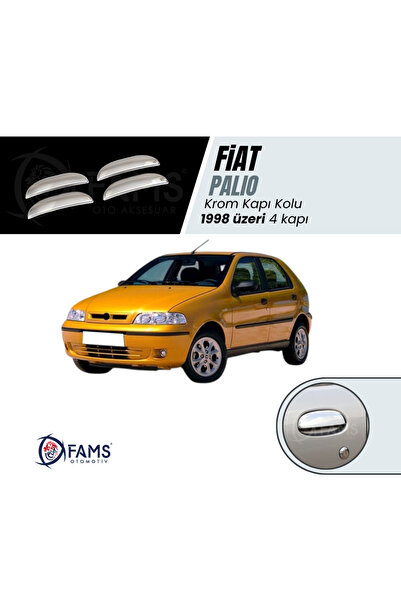 FAMS OTO AKSESUAR Fiat Palio Krom Kapı Kolu 4 Kapı 1998 Üzeri P, Çelik