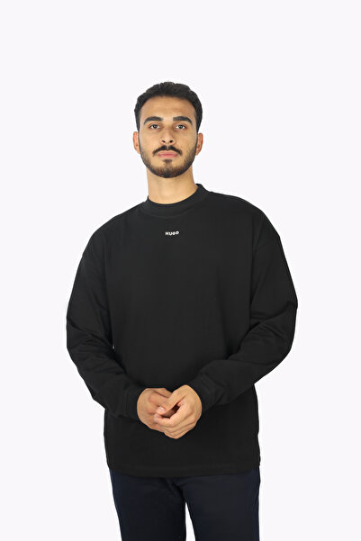 HUGO Erkek Pamuklu Marka Logolu Yuvarlak Yaka 101 T-Shirt