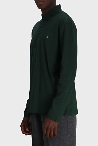 BOSS Pamuklu Regular Fit Düğmeli Polo Yaka Sweat Erkek SWEAT 50523917 385