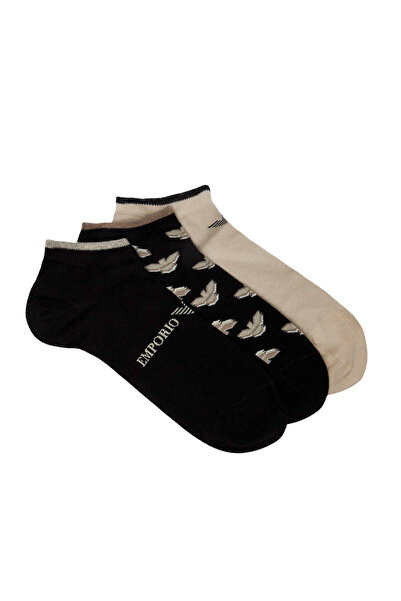 Emporio Armani Ανδρικές ελαστικές κάλτσες από βαμβακερό ύφασμα μέχρι τον αστρ...