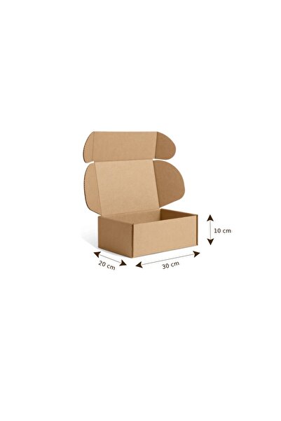 megetasarım 30x20x10 cm E Dalga E-Ticaret Karton Kutu , Kargo Kutusu
