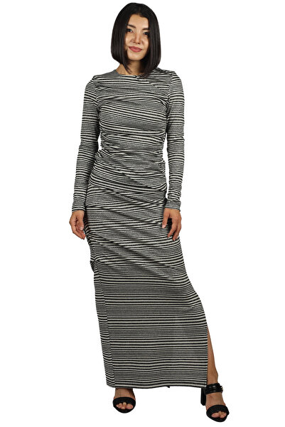 Berr-ın Women's High Waist Woven Fabric Comfortable Casual Ecru Skirt