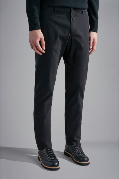 PAUL&SHARK Erkek Regular Fit Normal Bel Siyah Pantolon
