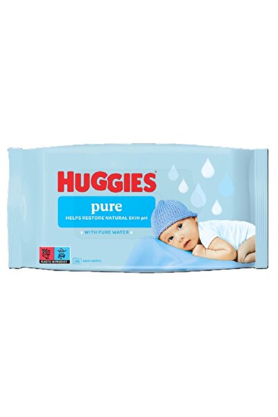 Huggies Set 6 x Servetele Umede Pure, 56 Bucati