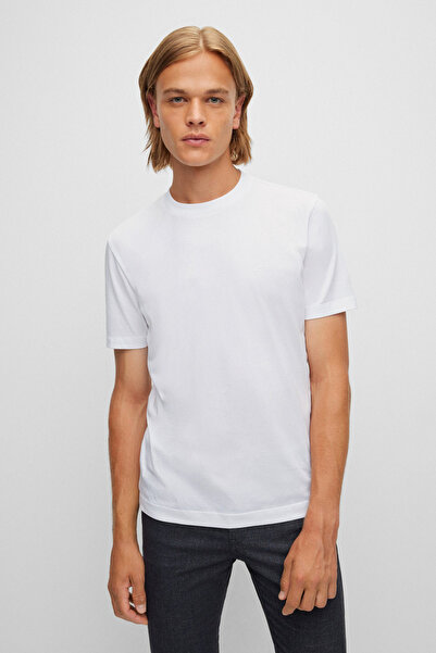 BOSS BEYAZ LOGOLU ERKEK T-SHIRT
