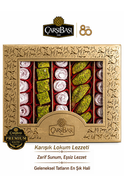 çarşıbaşı Pasta Lokum & Mantı Lokum & Gül Lokumu 600 Gram