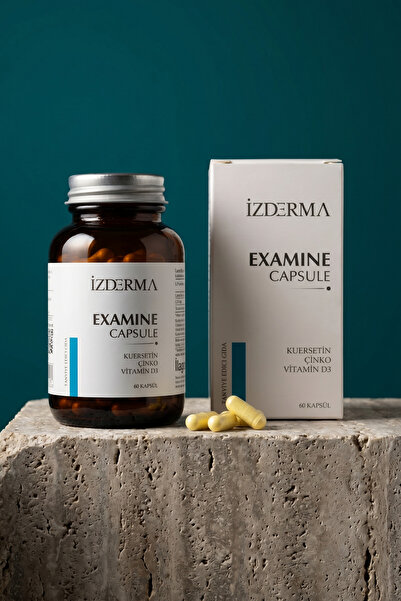 izderma Examine Kapsül Kuersetin, Çinko Ve D3 Vitamini Içeren Takviye Edici Gıda