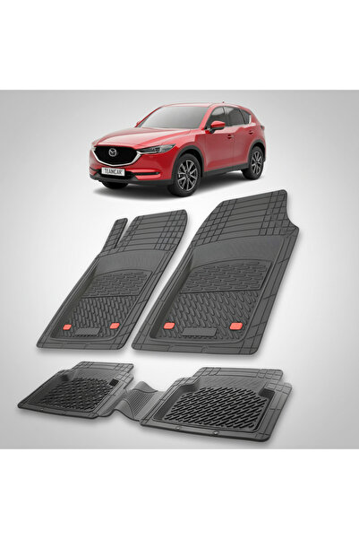 TEAMCAR Covorașe auto tip tavă compatibile cu Mazda CX-5 II (2017+) negre, ma...