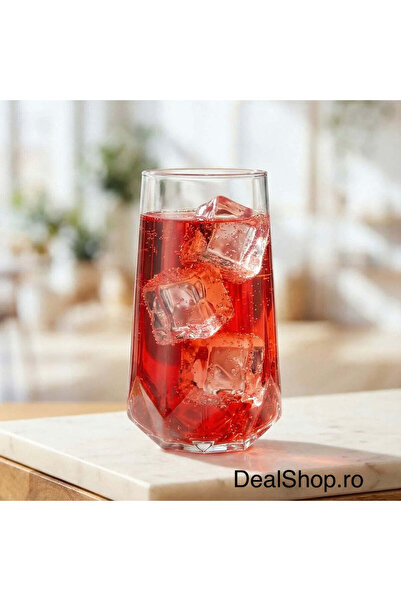 dealshopromania Σετ 6 ψηλών ποτηριών για νερό, κρασί, μπύρα, χυμό Valeria LAV...