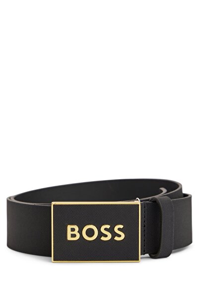 BOSS Hakiki Deri Erkek Kemer Siyah